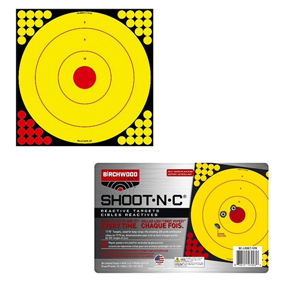 BC LONG RANGE BULLSEYE TARGET 5 PACK - Hunting Accessories